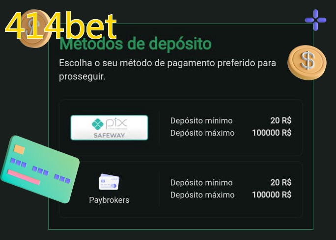 O cassino 414betbet oferece uma grande variedade de métodos de pagamento