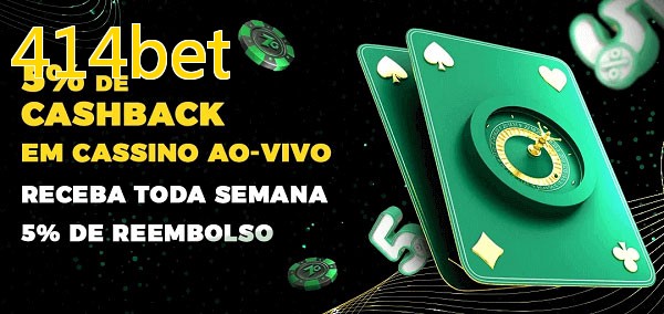 Promoções do cassino ao Vivo 414bet